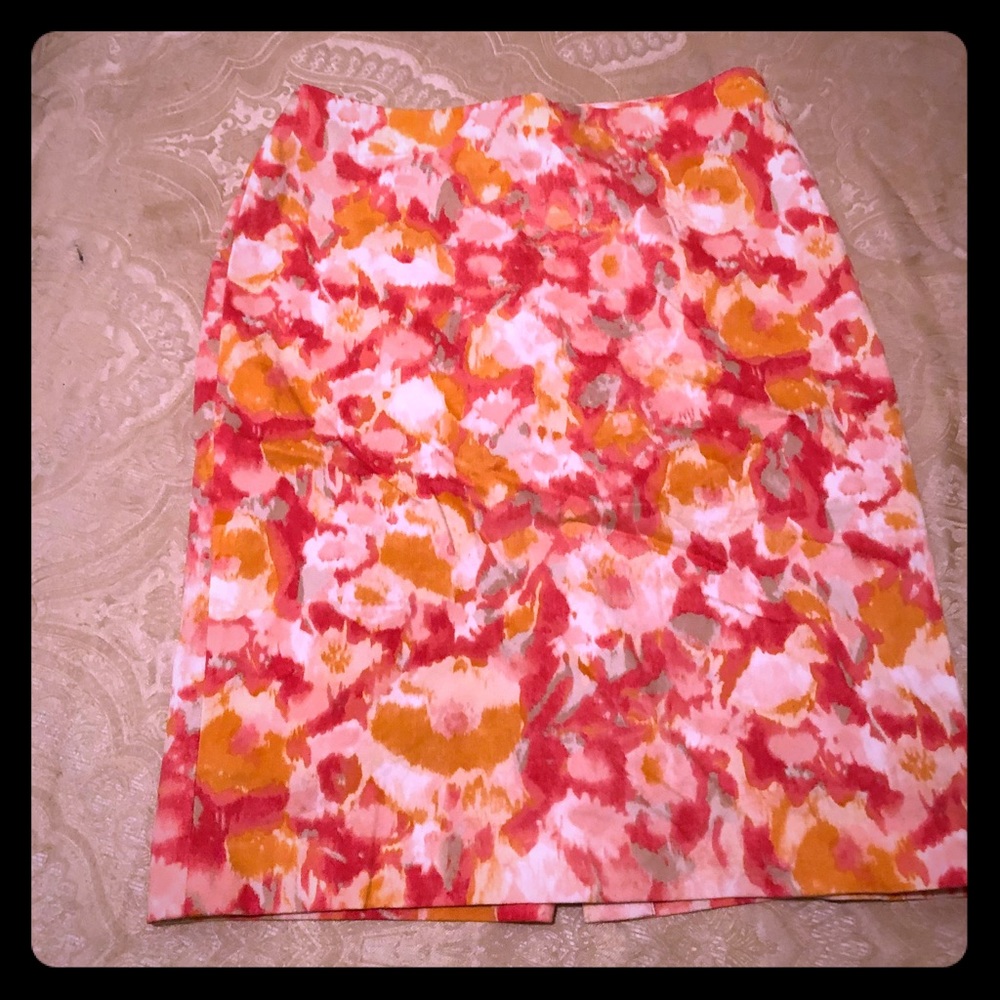 Multicolored pencil skirt by Talbots